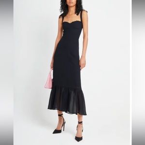 Black tie strap dress, size medium
